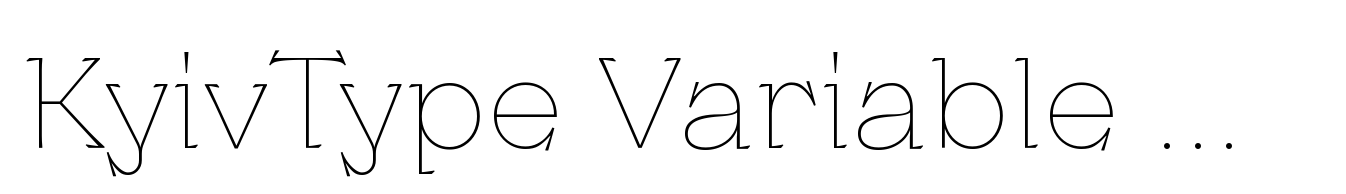 KyivType Variable Titling